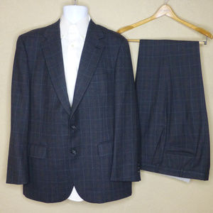 COPY - HC Prange Man In Wool Windowpane Wool Suit…